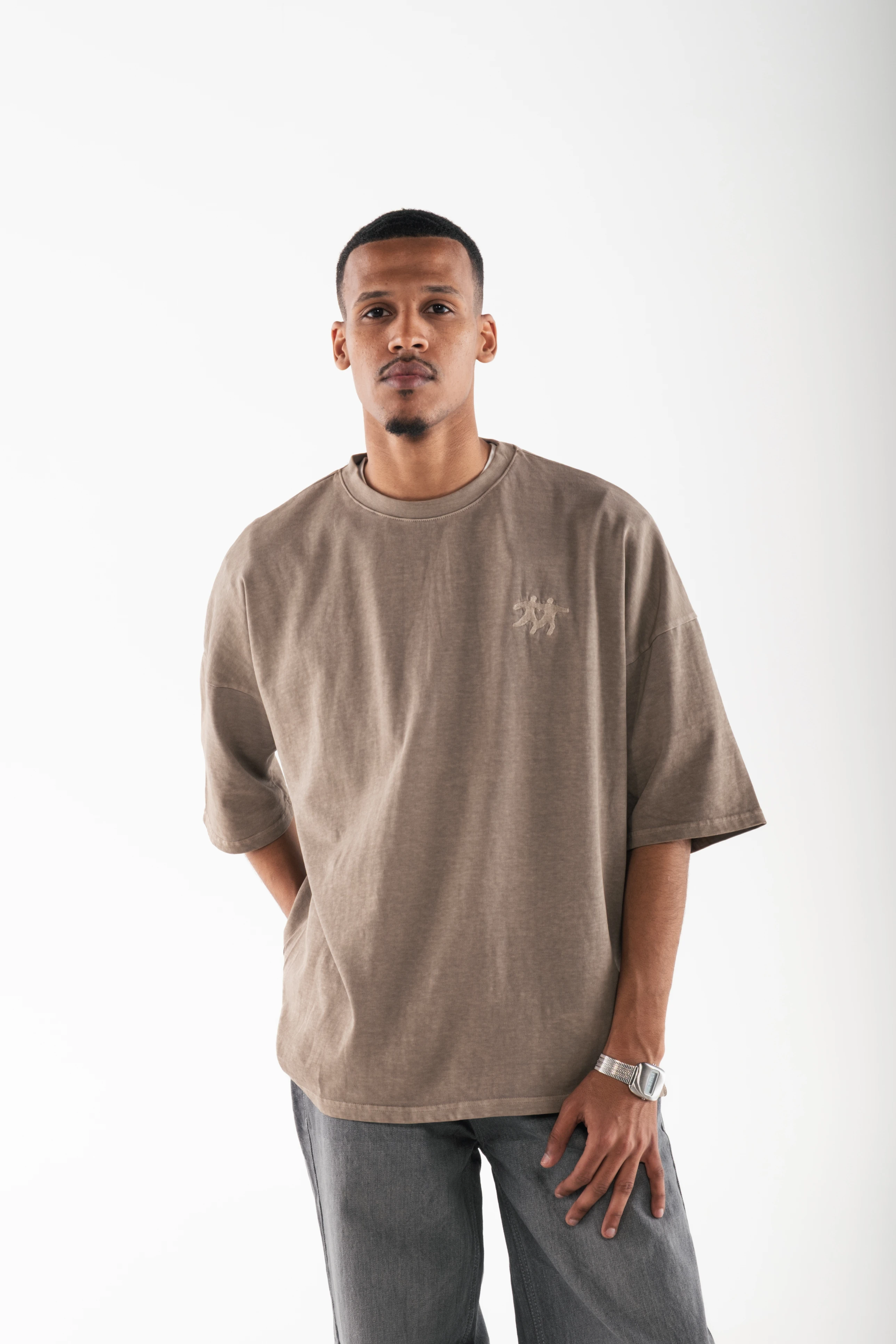 Oversized Front Print Tee