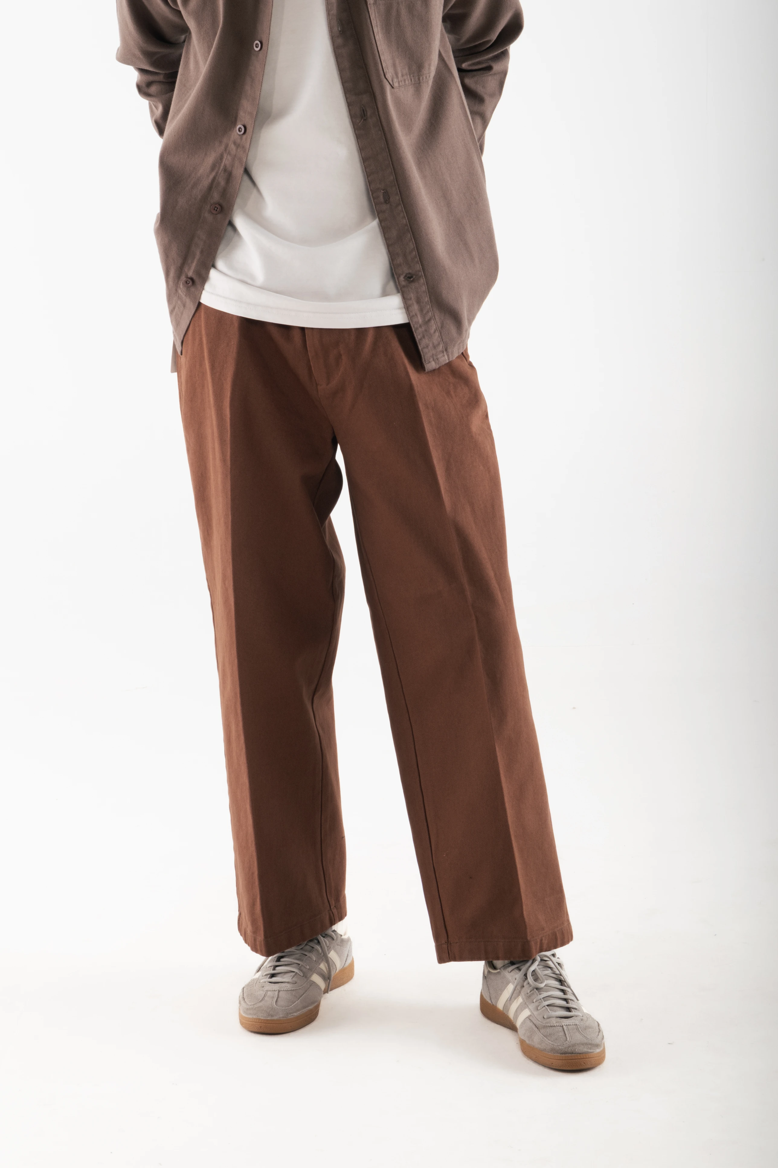 Loose Fit Cotton-Blend Pants
