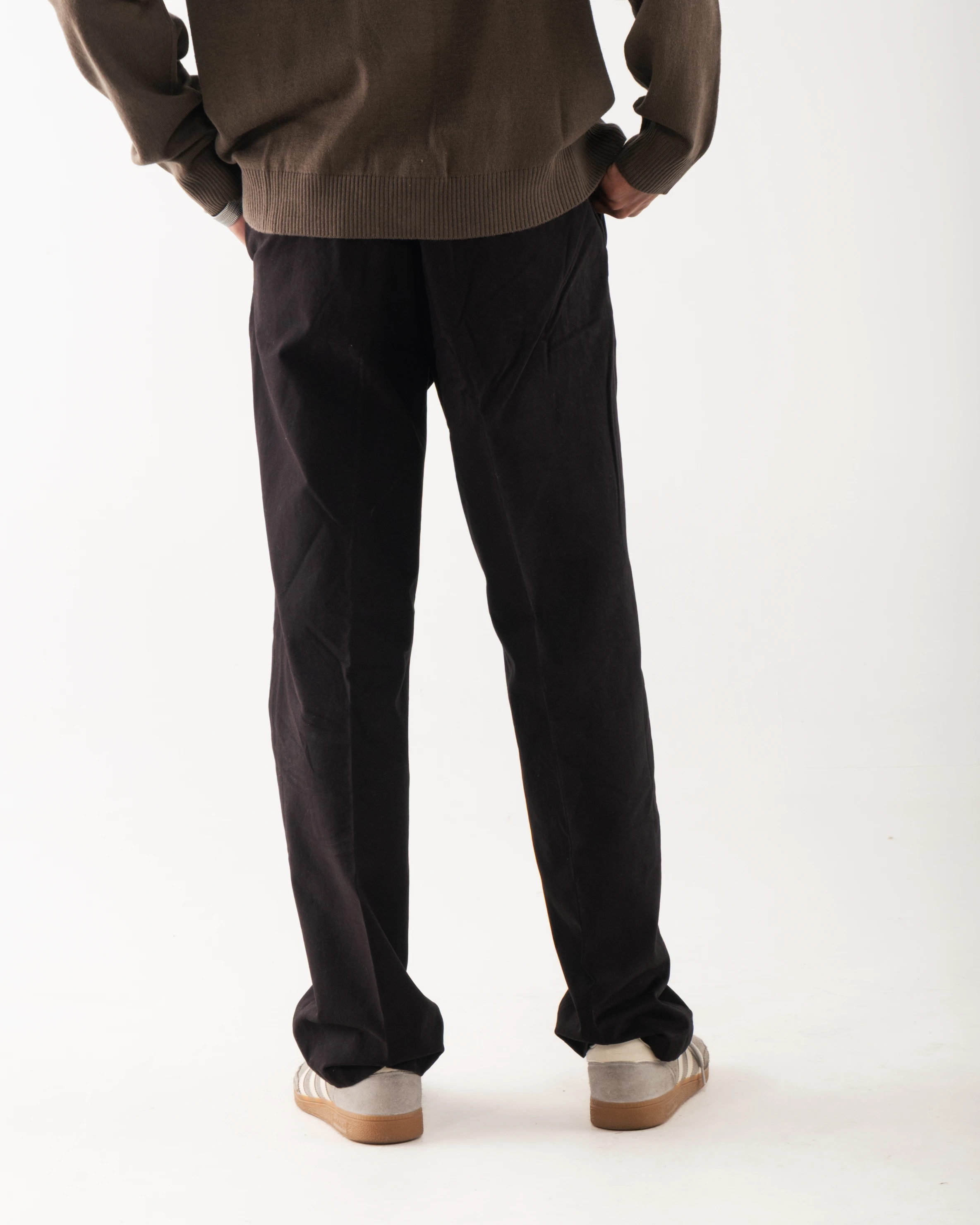 Regular Straight Leg Wool Pants image 6