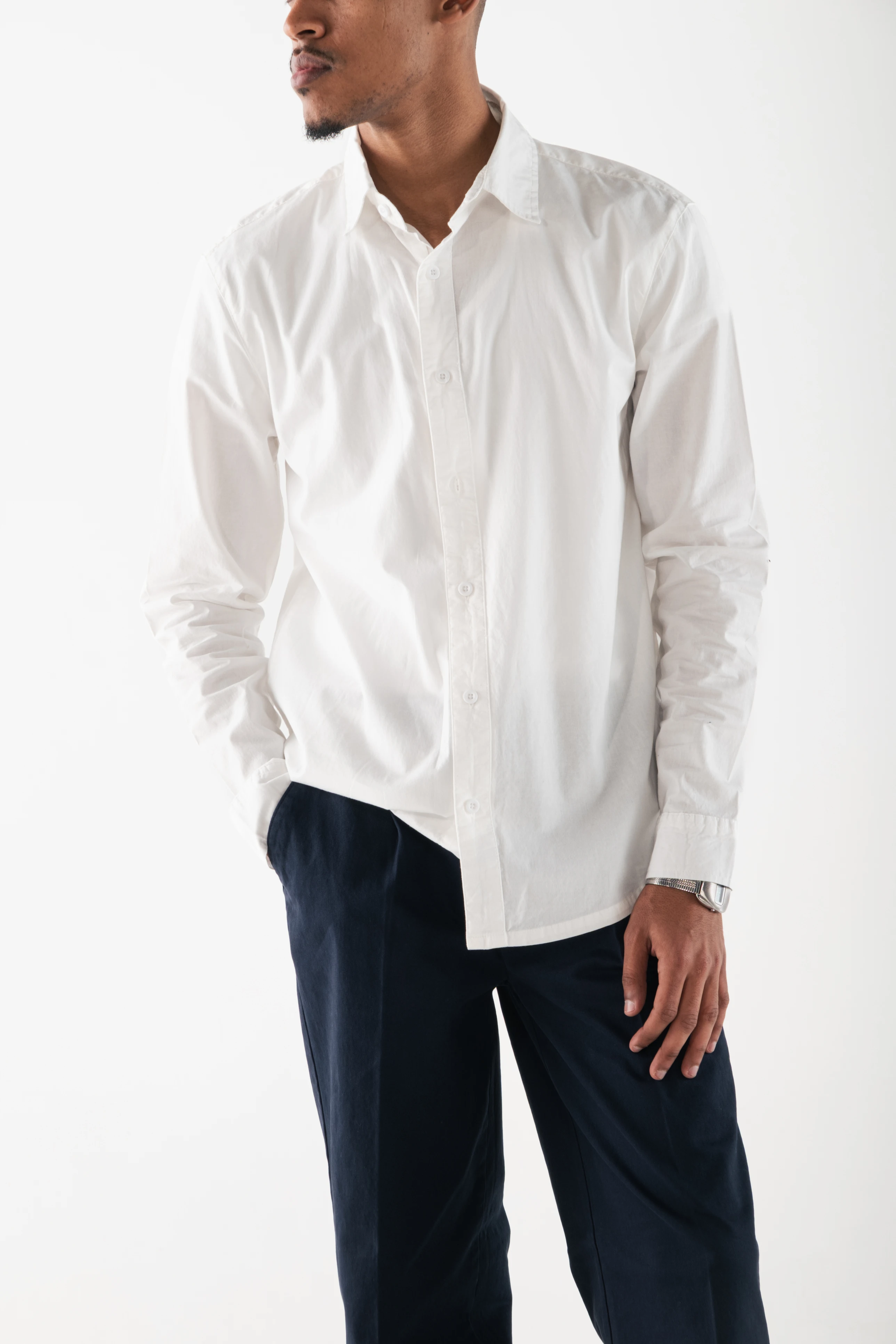 Loose Fit Cotton - Blend Pants