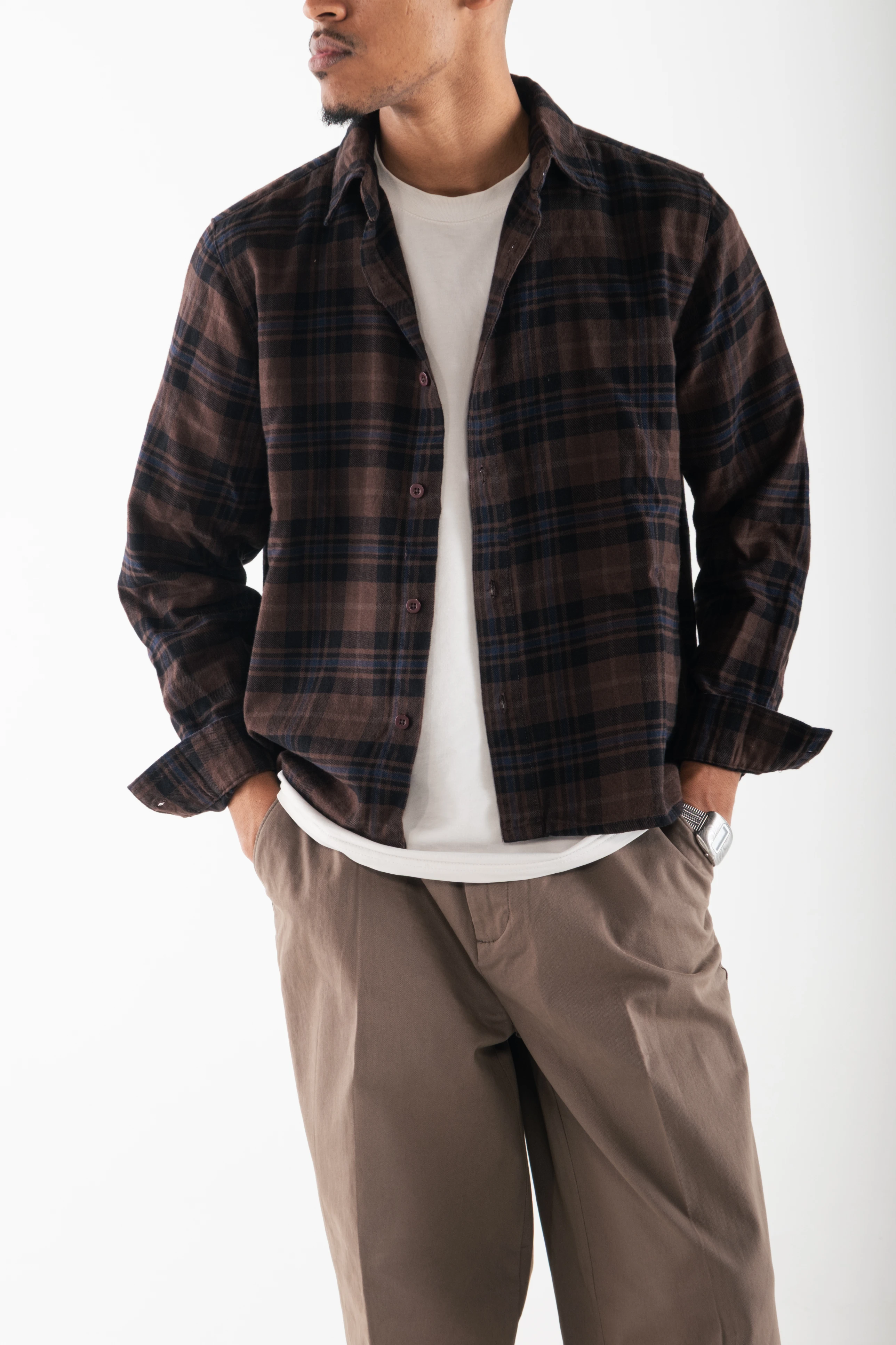 Loose Fit Pleated Trousers