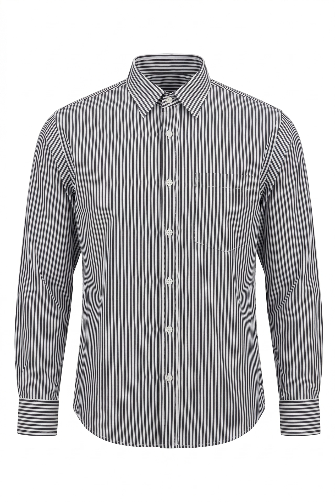 Boxy Fit Striped Shirt
