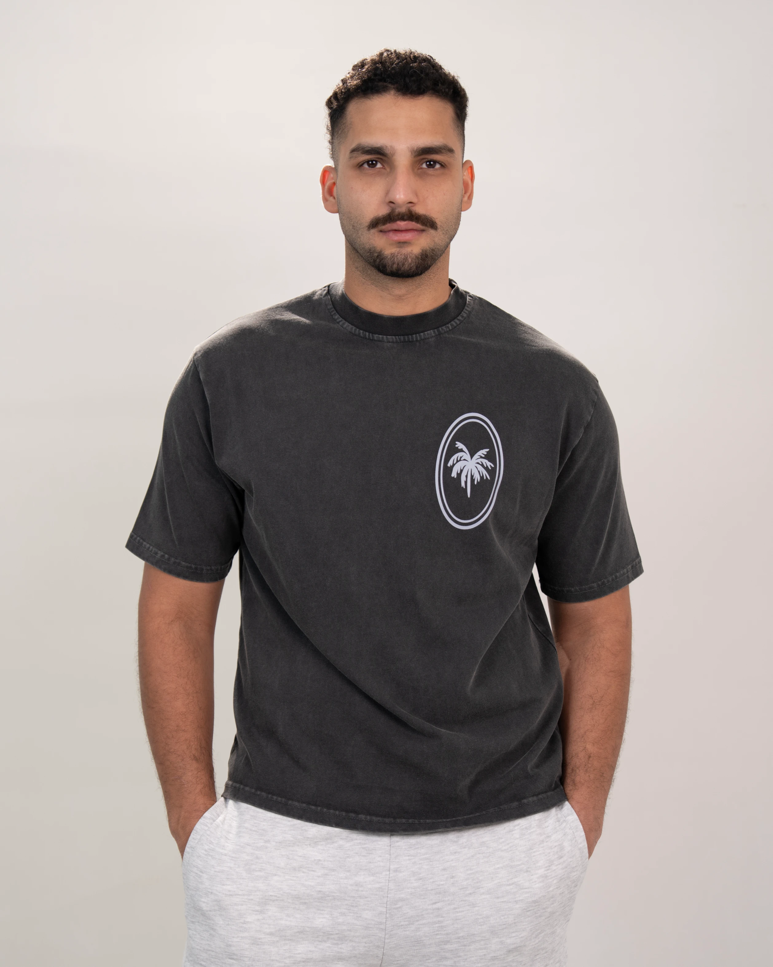 Oversized  Palm Emblem graphic Tee