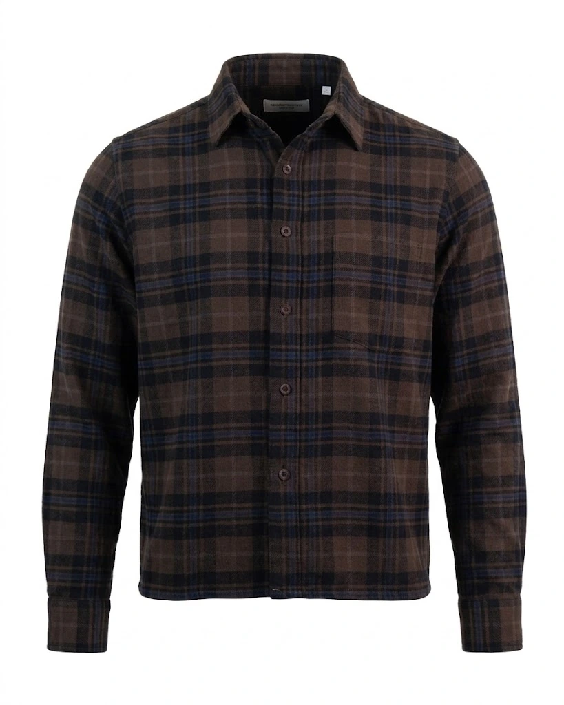DARK PLAID LONG SLEEVE